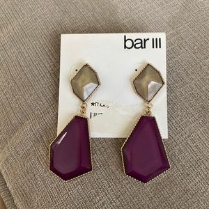 Bar III Drop Earrings